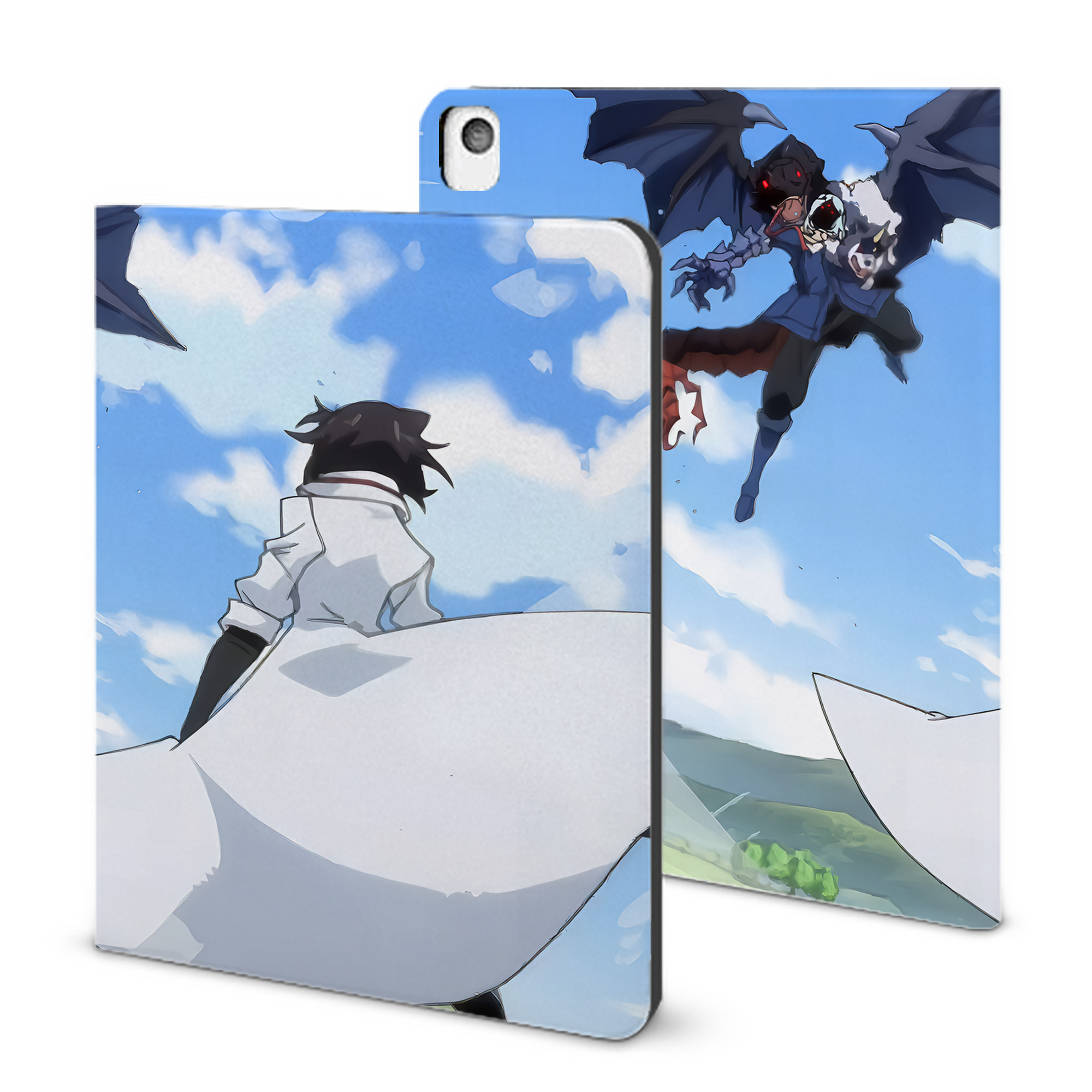 （画像用） 転スラ Regarding Reincarnated to Slime IPadケース ペンホルダー付き ブックスタイルデザイン